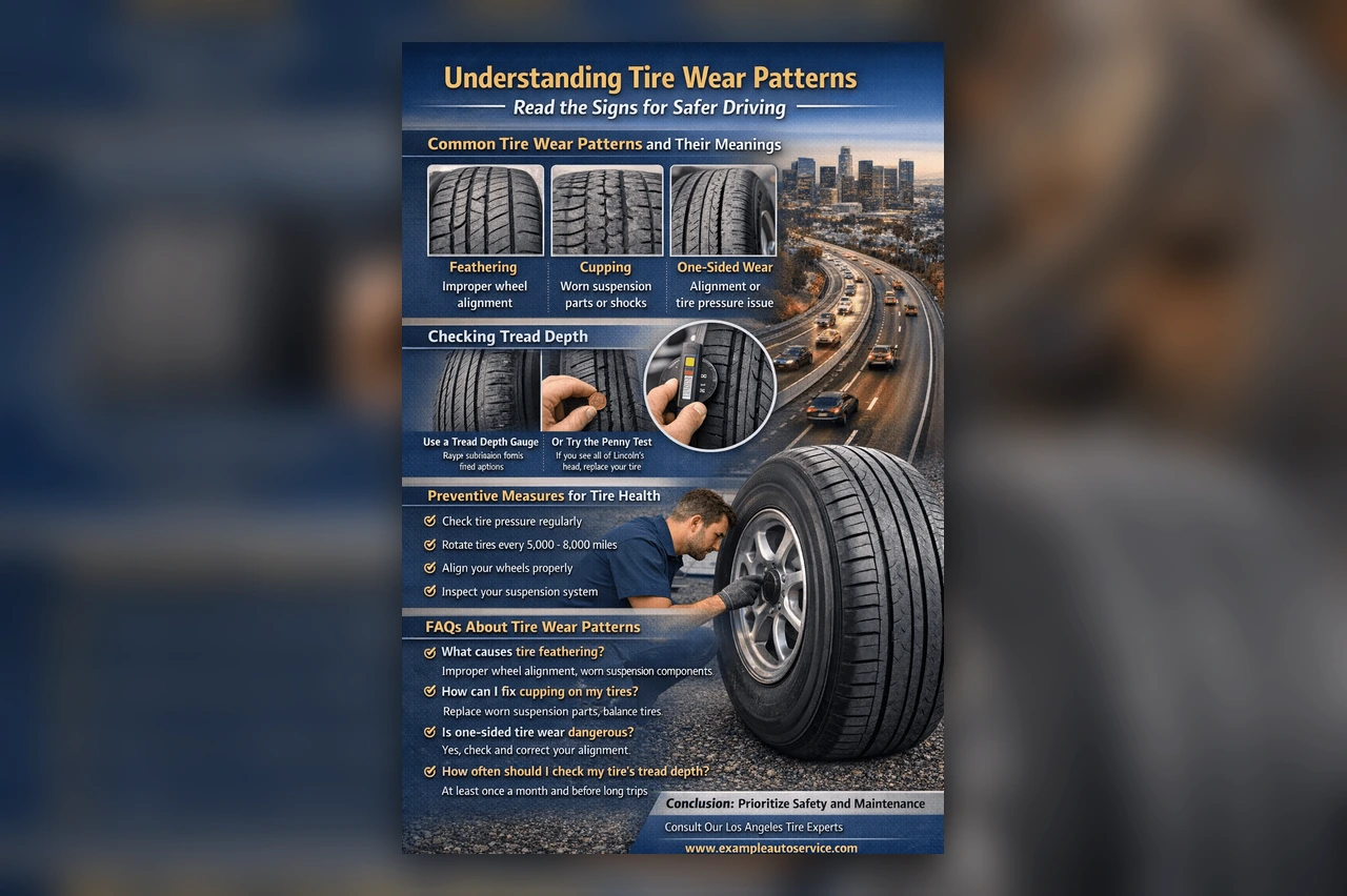 How to Read Tire Wear Patterns (Feathering, Cupping, One-Sided Wear) Like a Technician