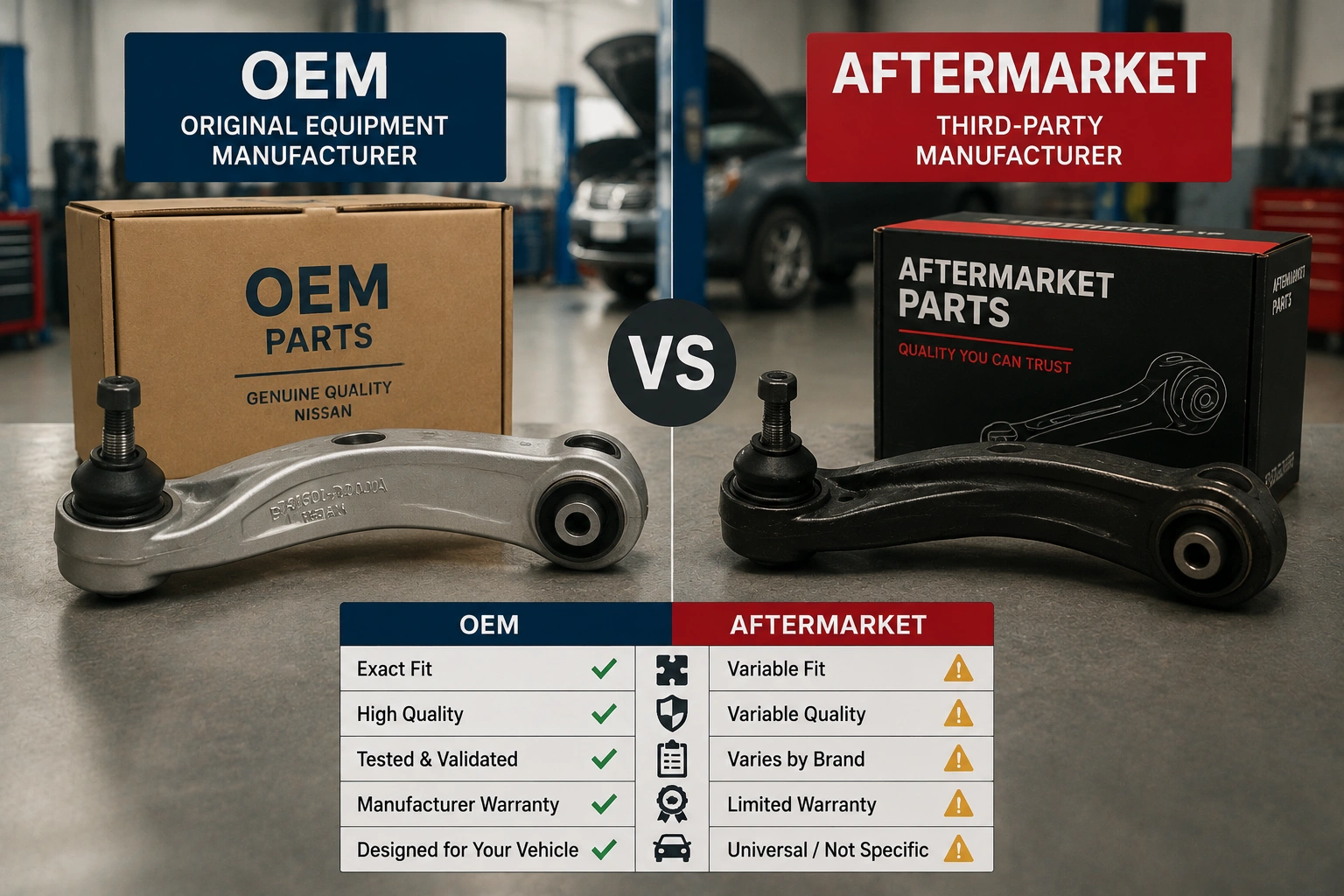 OEM vs Aftermarket Parts - When Cheaper Repairs Cost More in Los Angeles