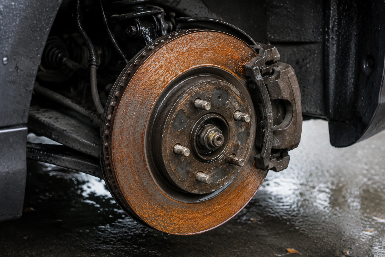 Rust on Brake Rotors After Rain - Normal Surface Rust or a Brake Problem?