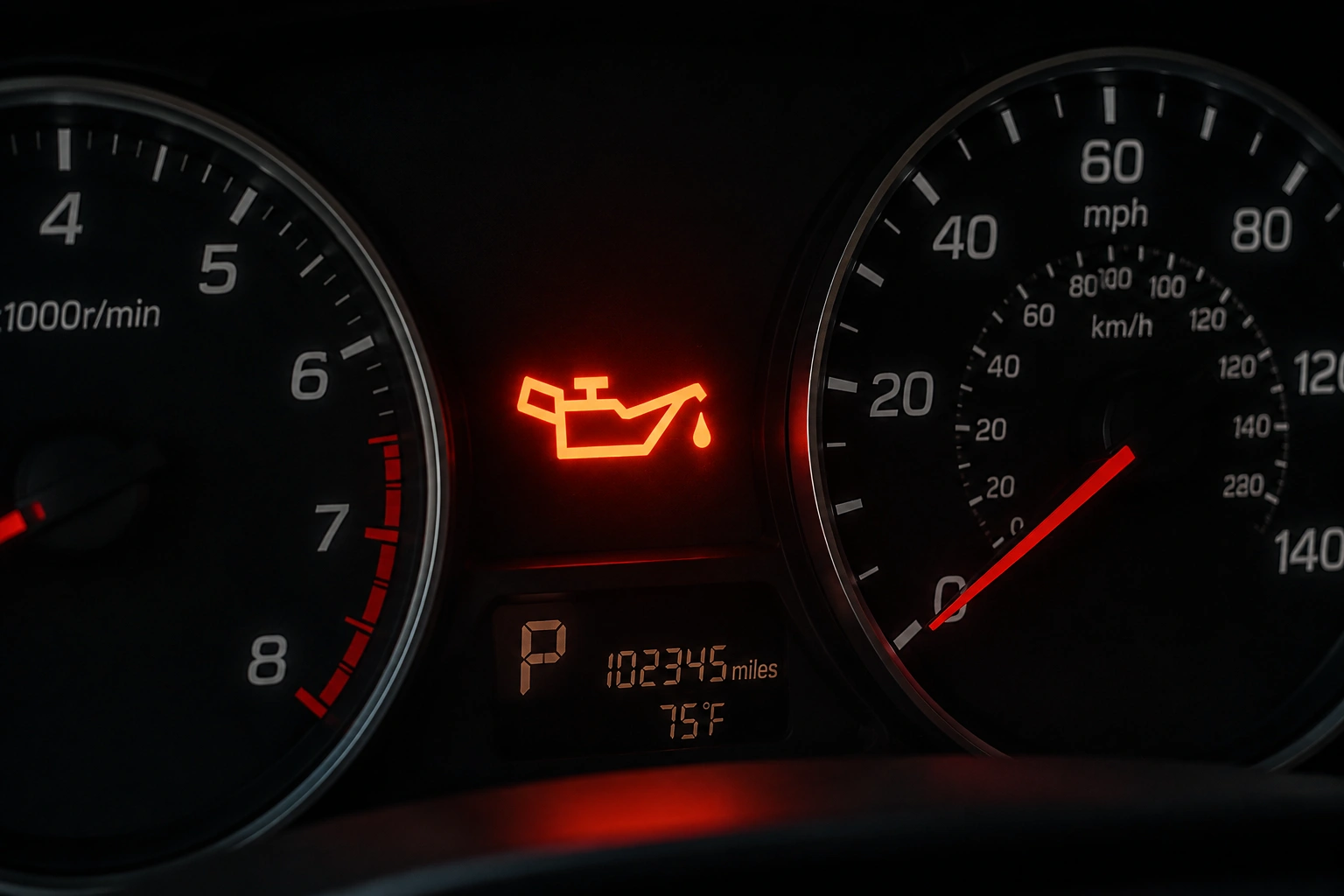 oil pressure warning light]
